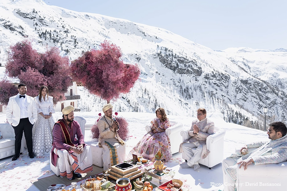 Neil and Sonam Babani Indian wedding ceremony in the Swiss Alps | Wedifys