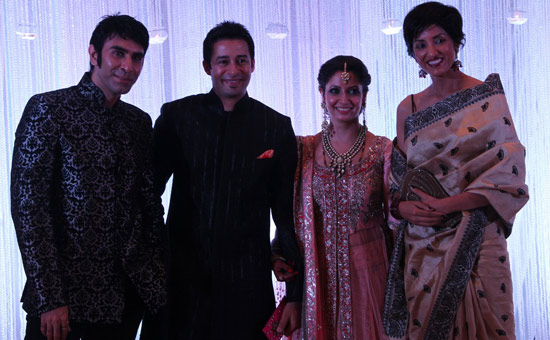 Zulfi Syed and Sheena Varma at their wedding with Sandip Soparrkar and Jesse Radhawa | Wedifys
