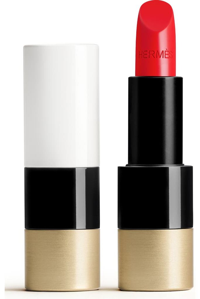 Hermes red lip color in the shade 64 Rouge Casaque | Wedifys