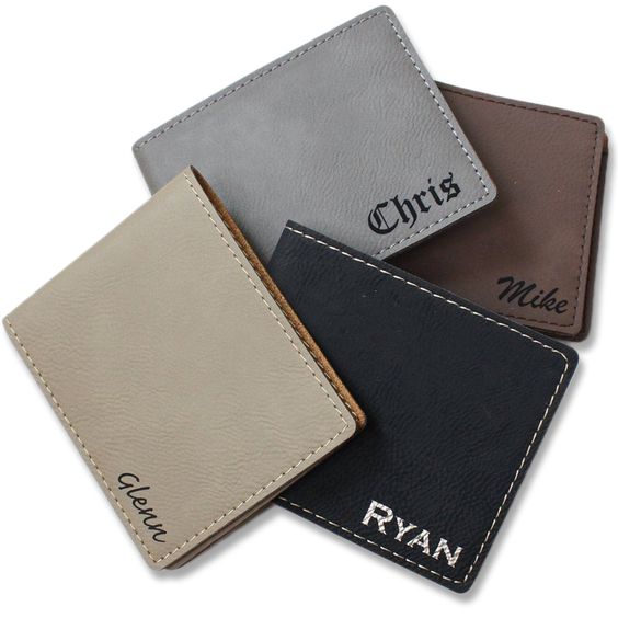 customized leather wallets for groomsmen | Wedifys