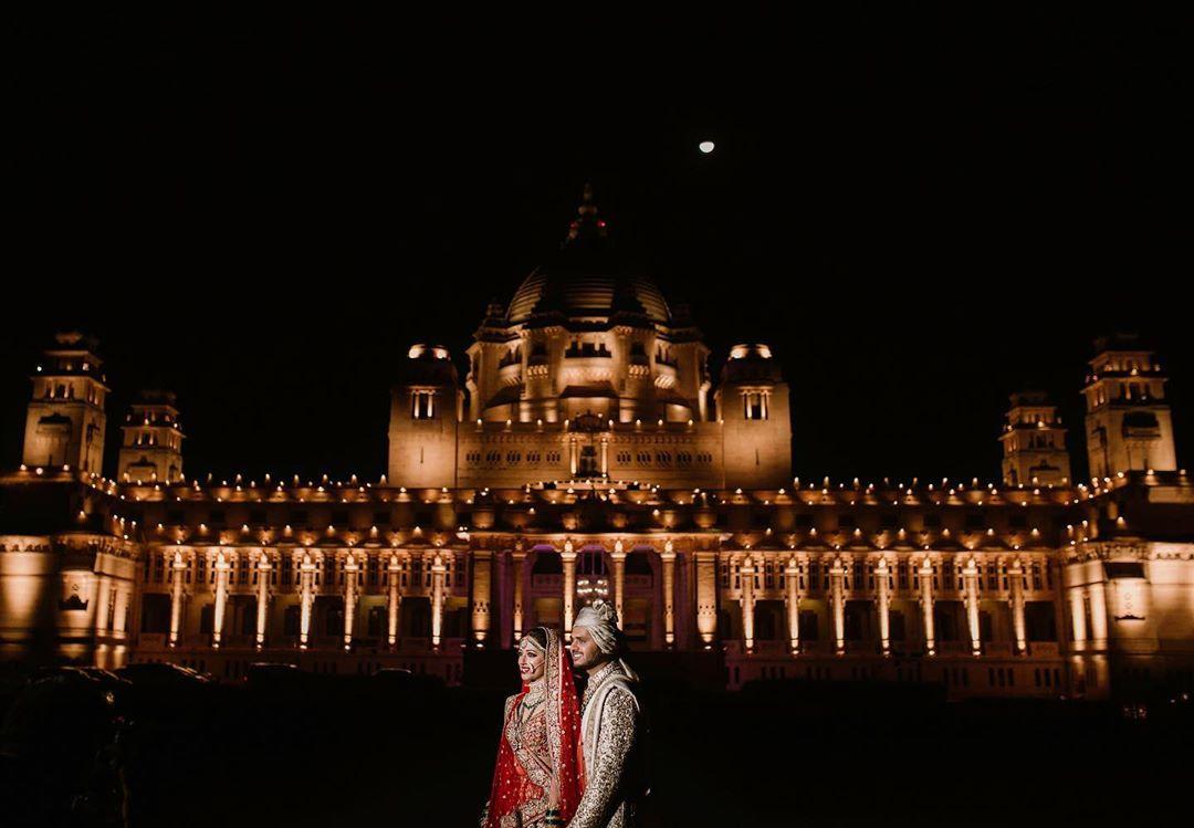 Shruti and Rohit at their wedding at Umaid Bhawan Palace | Wedifys
