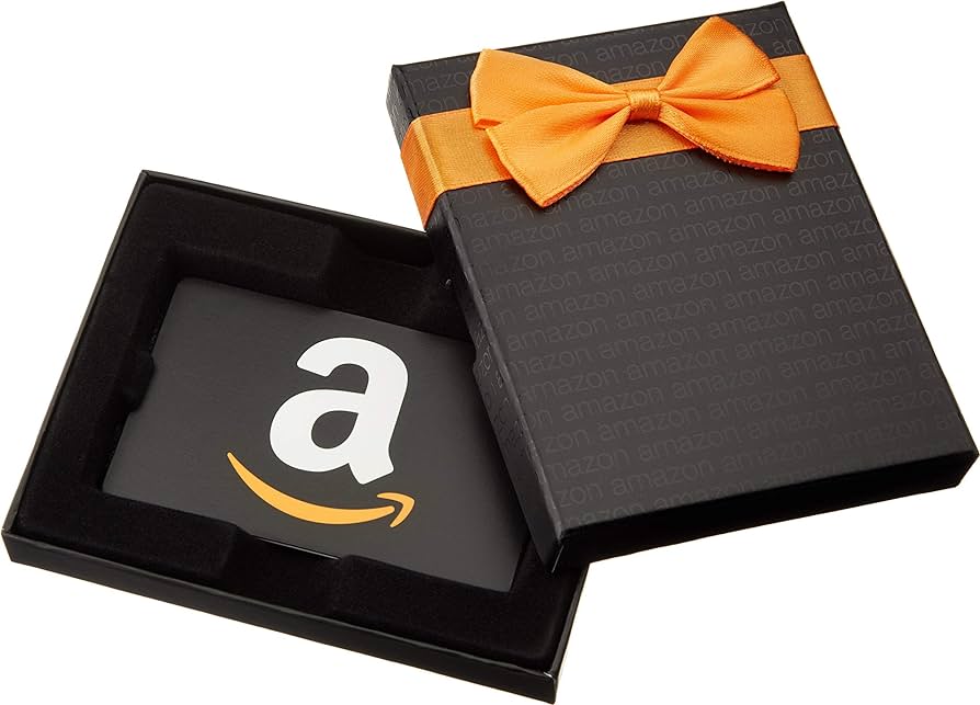 Amazon gift card of any amount in a box | Wedifys