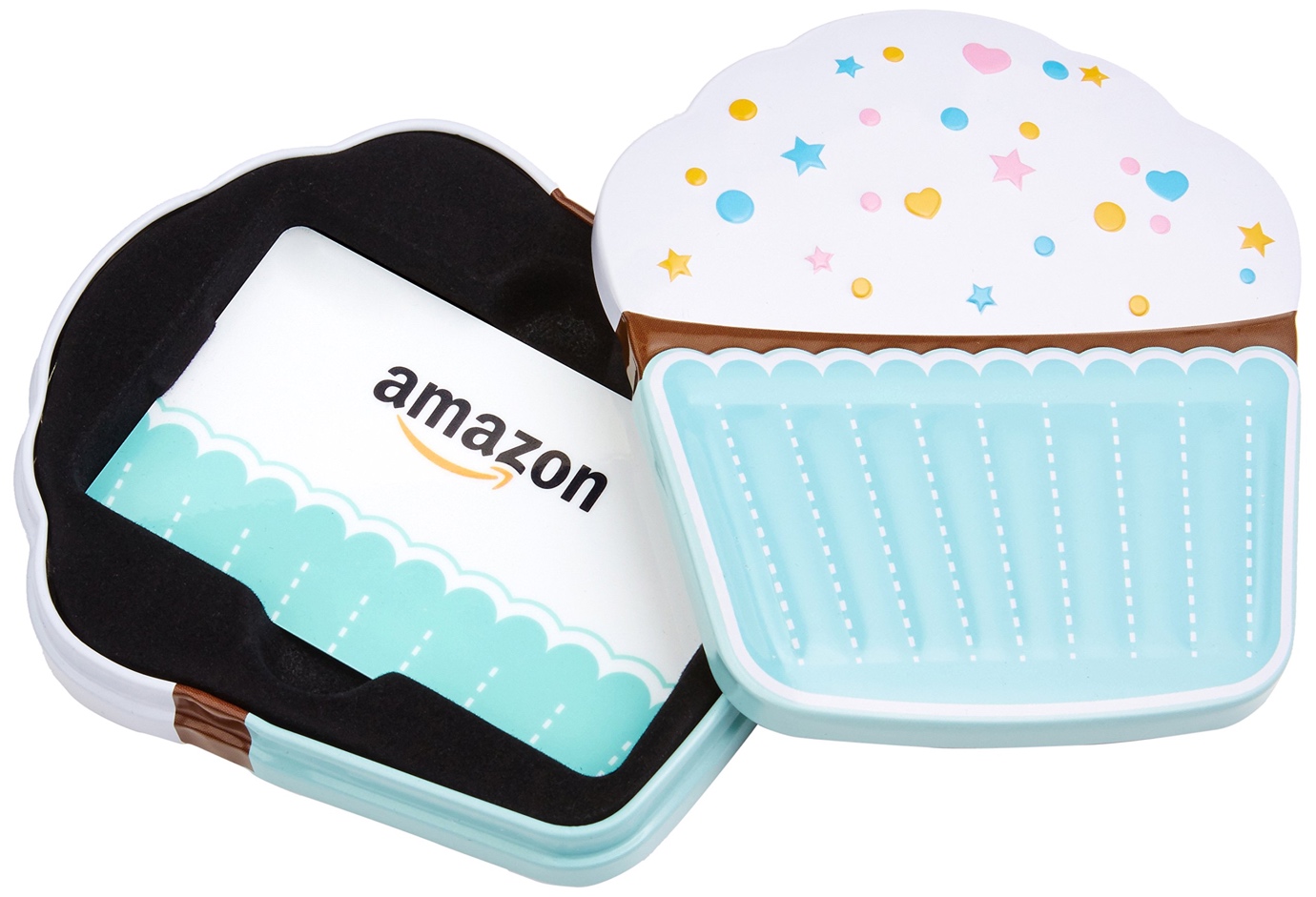 Amazon gift card inside a cute cupcake shaped box | Wedifys