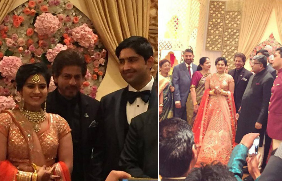Shahrukh Khan at Aditi Prasad and Ajay Iyer’s wedding at the Taj Palace | Wedifys