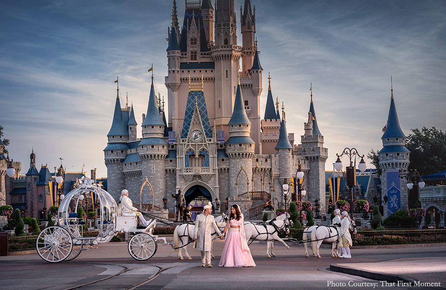 Jennie and Roshan at their Disneyland wedding | Wedifys