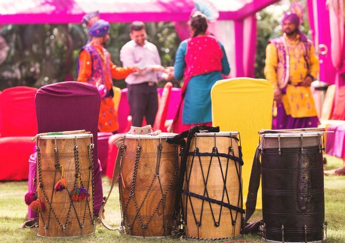 Indian mehndi music setup | Wedifys