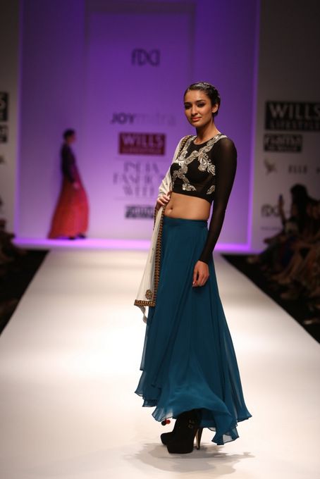 Joy Mitra collection at the Wills Lifestyle India Fashion Week 2013 | Wedifys