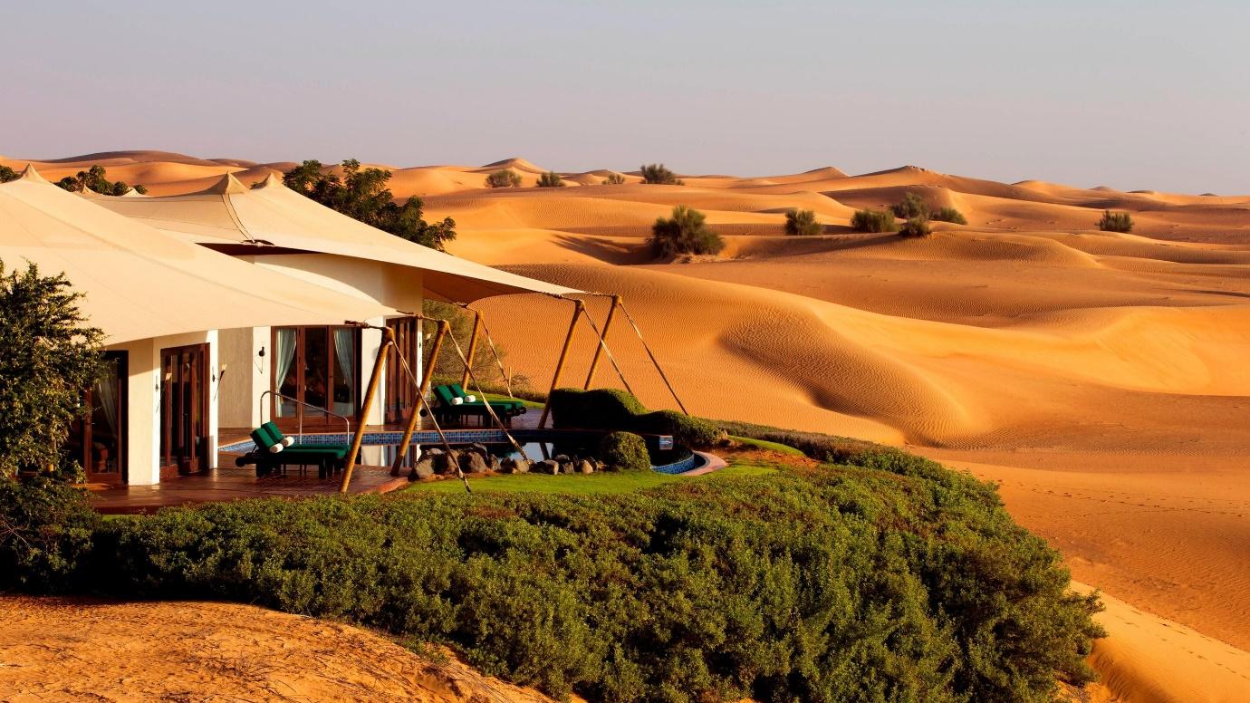 outside view of the Al-Maha desert Resort | Wedifys