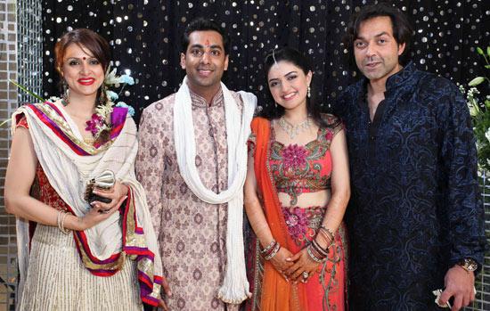 Tanya and Bobby Deol joined Siddharth and Vritika at the sangeet | Wedifys