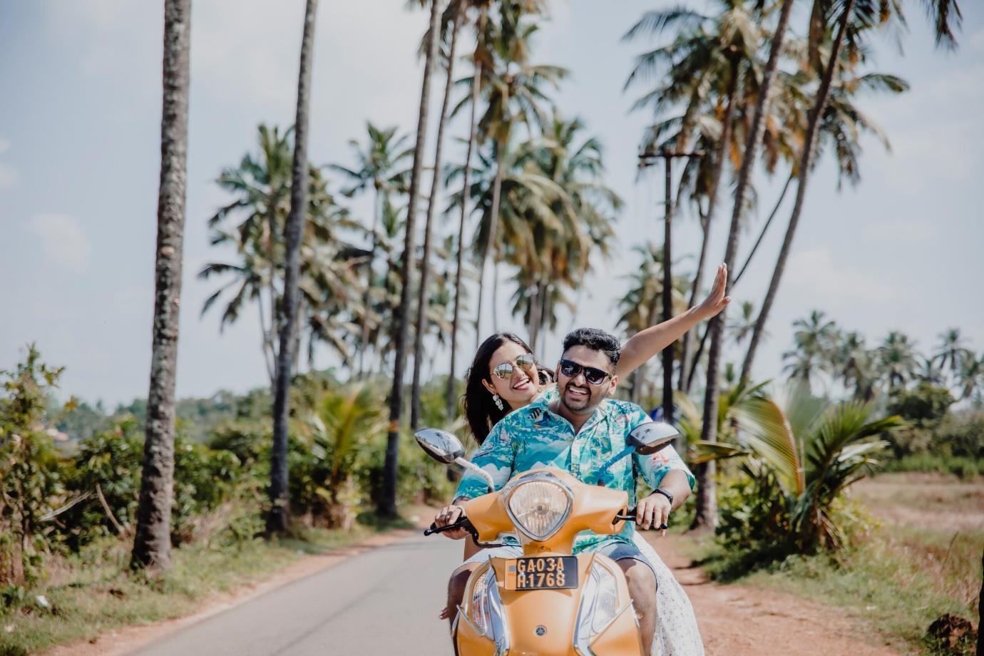 a couple in their pre-wedding photoshoot in Goa | Wedifys