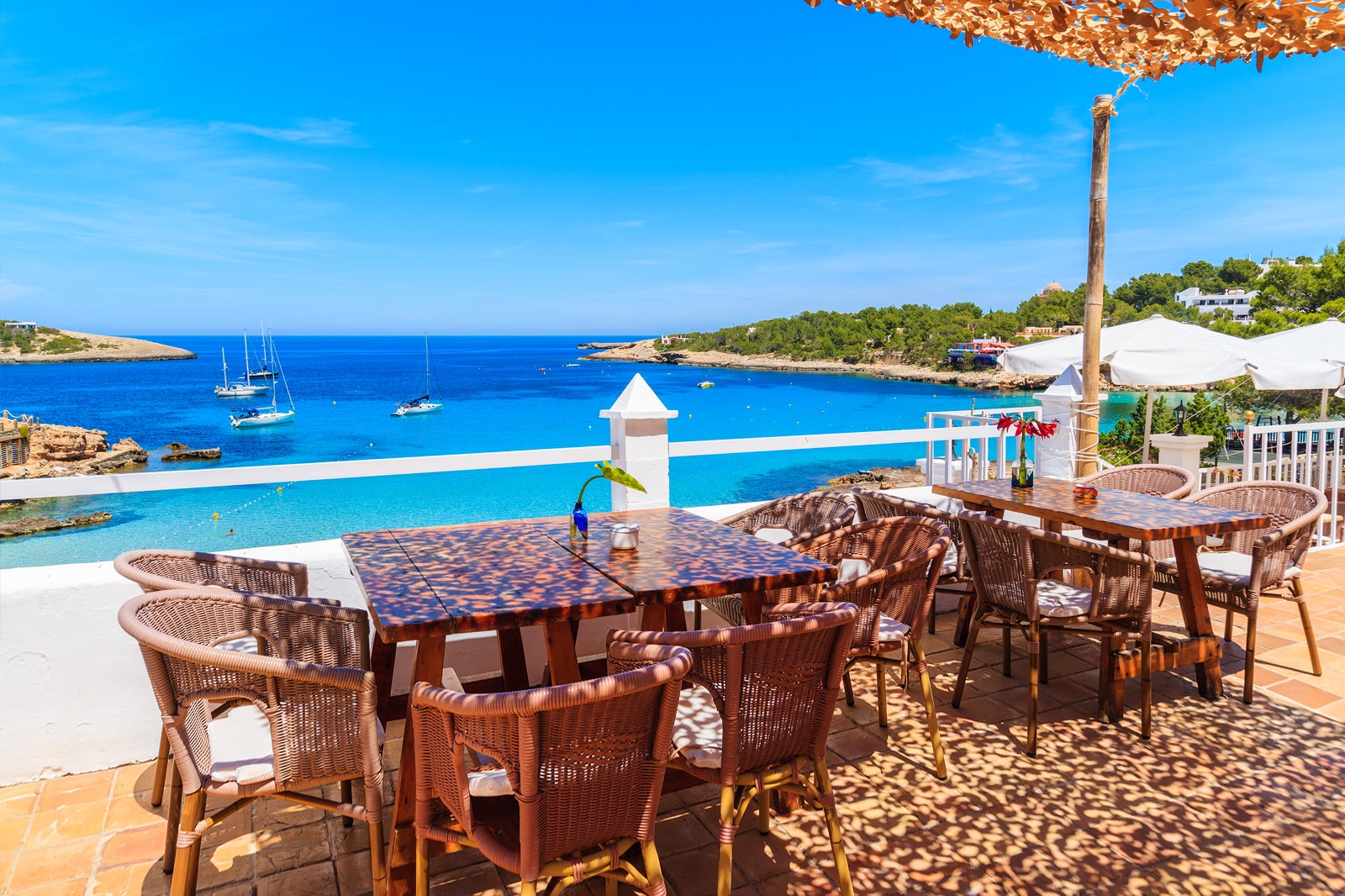 a beachside restaurant in Ibiza, Spain | Wedifys