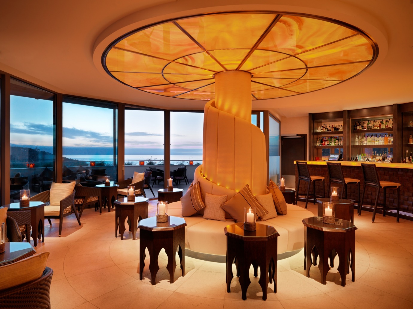 unique-styled bar of the Jumeirah Port Soller Hotel & Spa | Wedifys