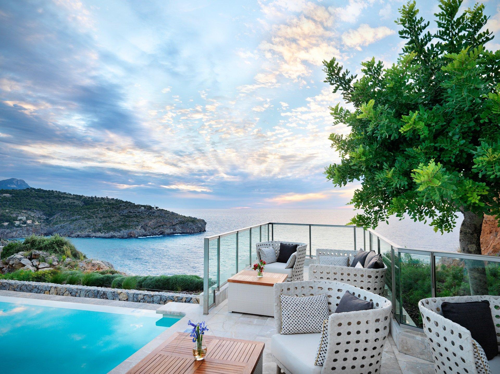 balcony by the poolside of The Jumeirah Port Soller Hotel & Spa | Wedifys