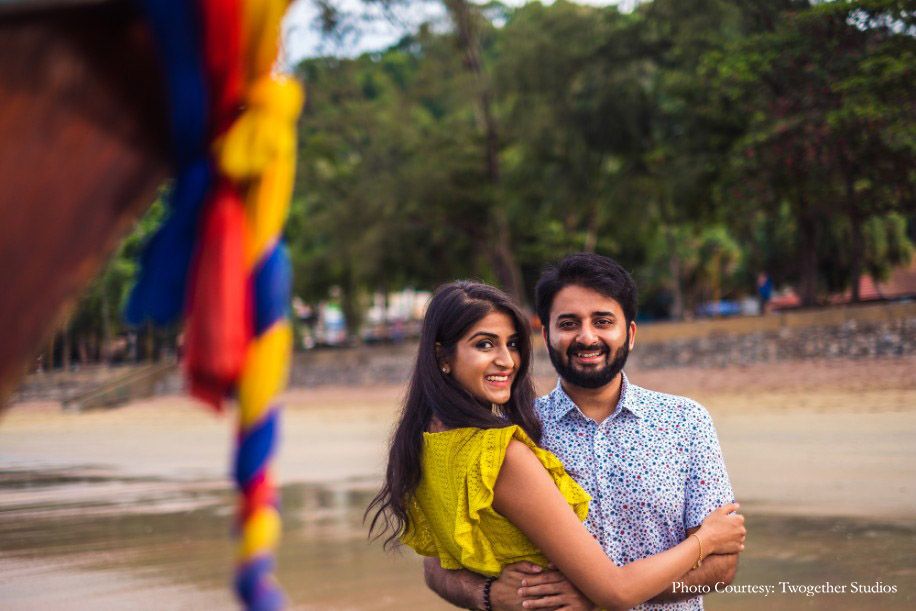 Nandini and Ajay in their pre-wedding photoshoot | Wedifys