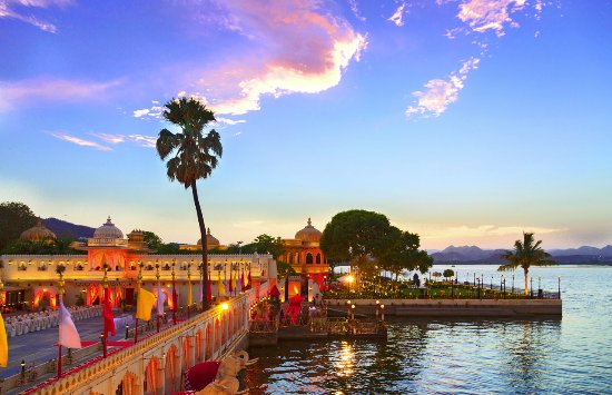 outside view of Jag Mandir Island Palace in Udaipur | Wedifys