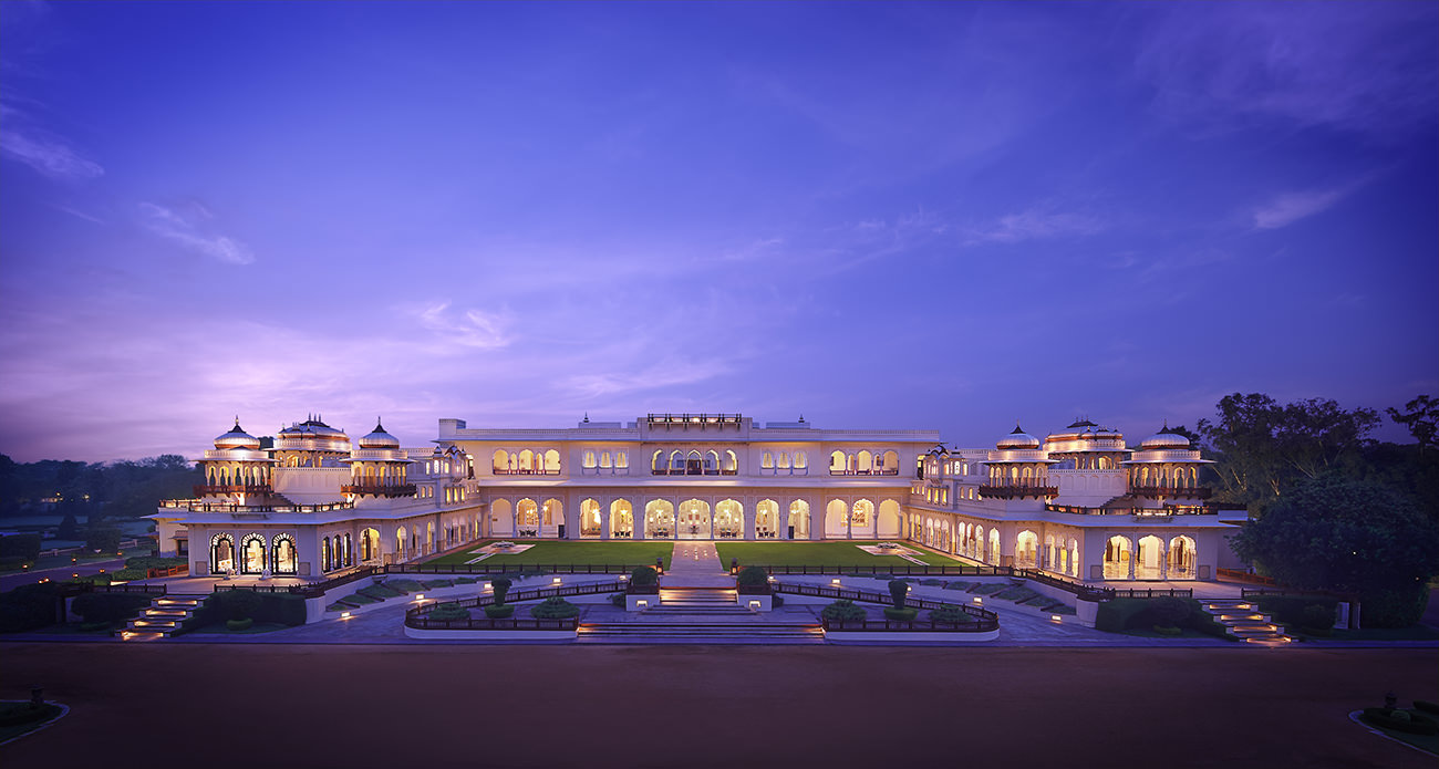 outside view of Rambagh Palace in Jaipur, Rajasthan | Wedifys