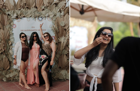 Shikha with her friends at her bachelorette party | Wedifys
