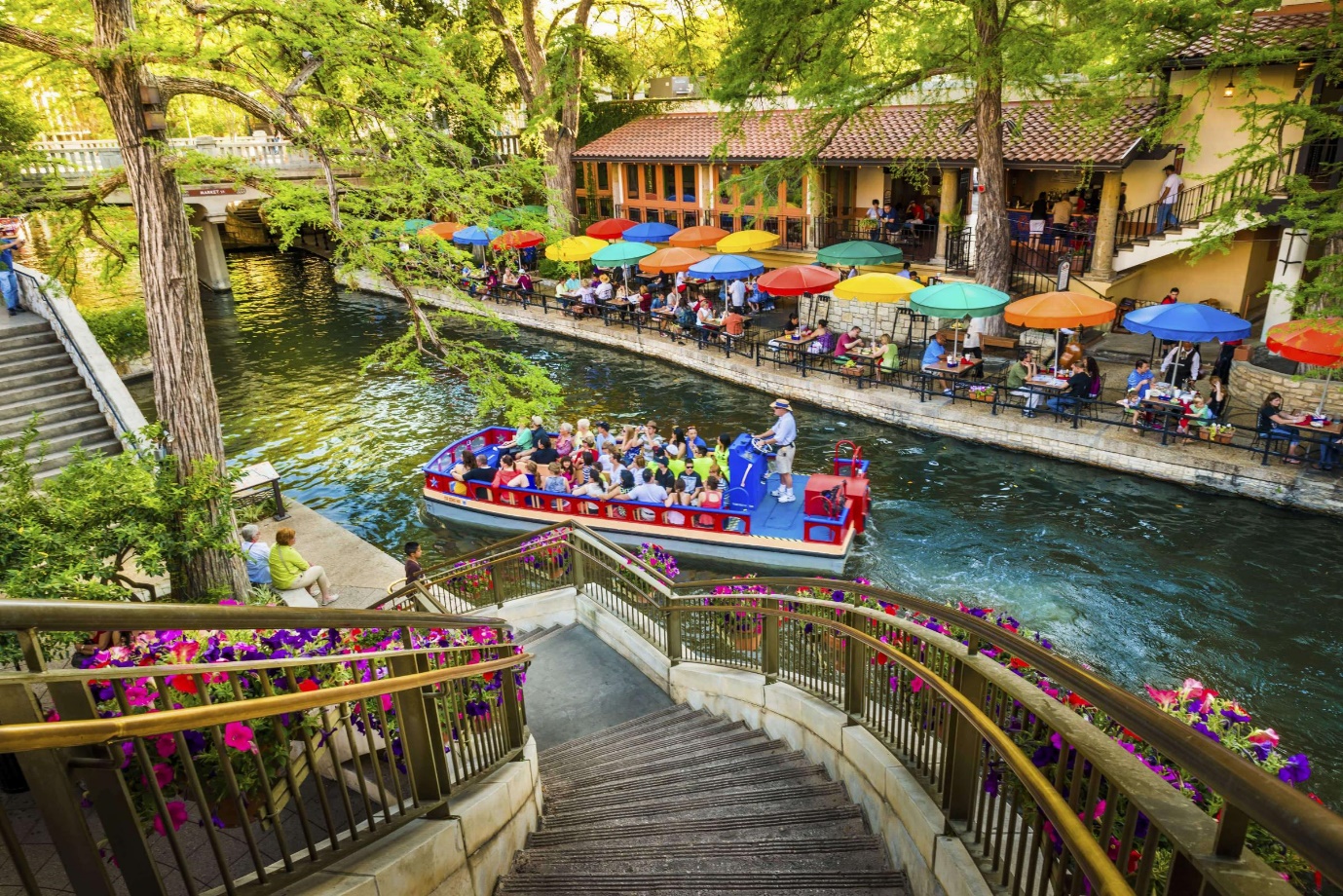 a view of San Antonio River Walk in Texas | Wedifys