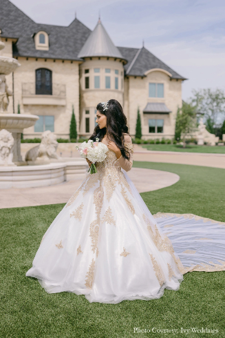 Ramya in her pre-wedding dress in Texas | Wedifys