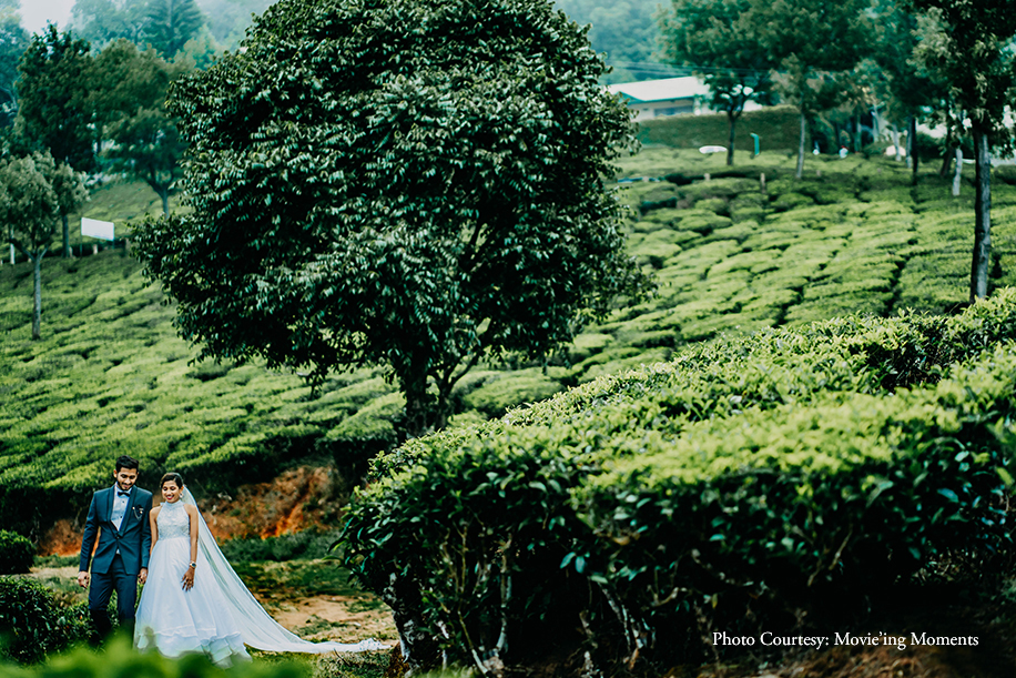 Kajal and Jimit in their pre-wedding photoshoot in Kerala | Wedifys