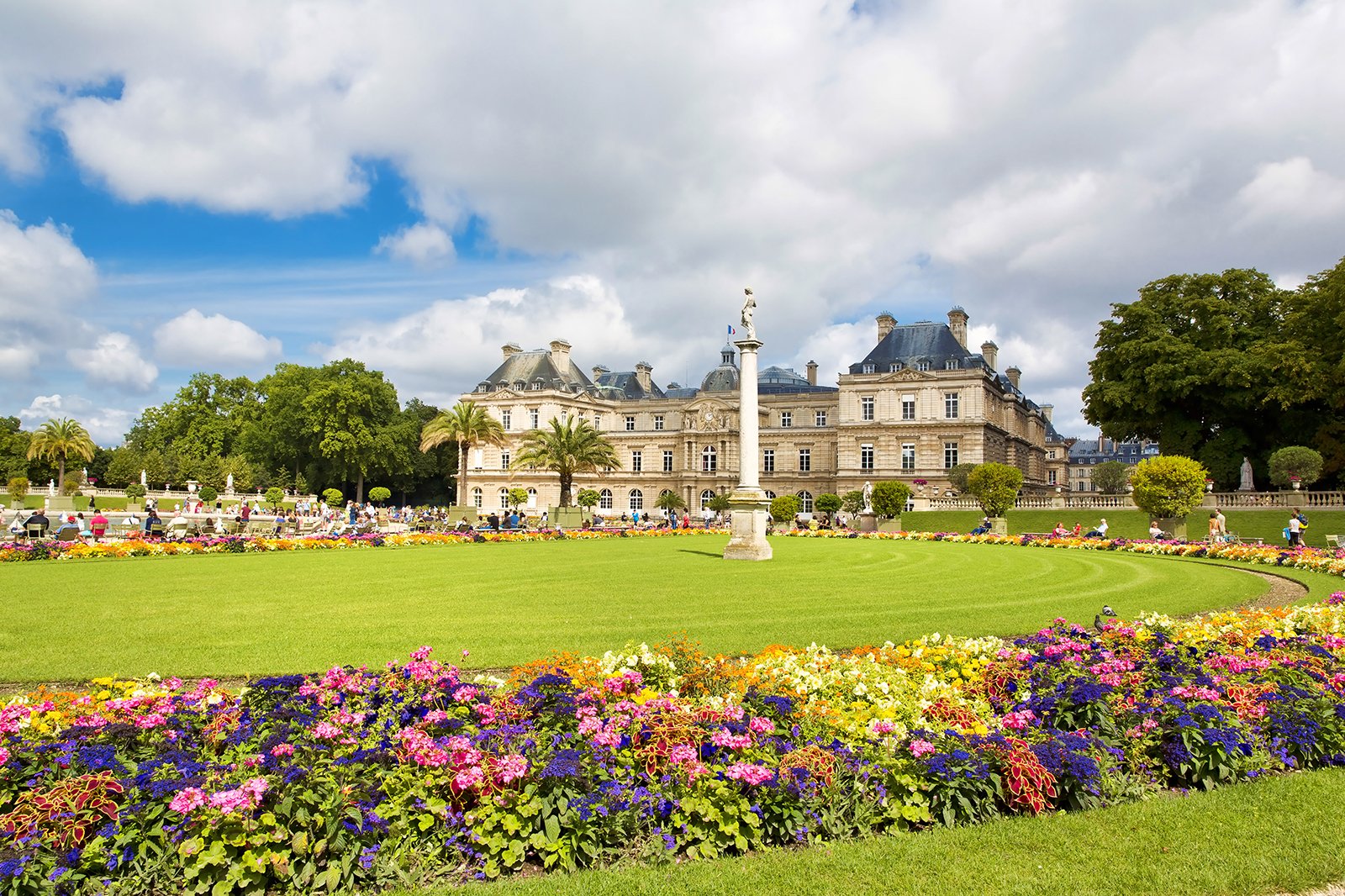 scenic view of the Luxembourg Gardens with Luxembourg Palace in the background | Wedifys