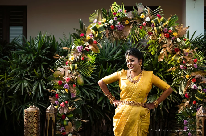 Sangamithira in her engagement photoshoot | Wedifys