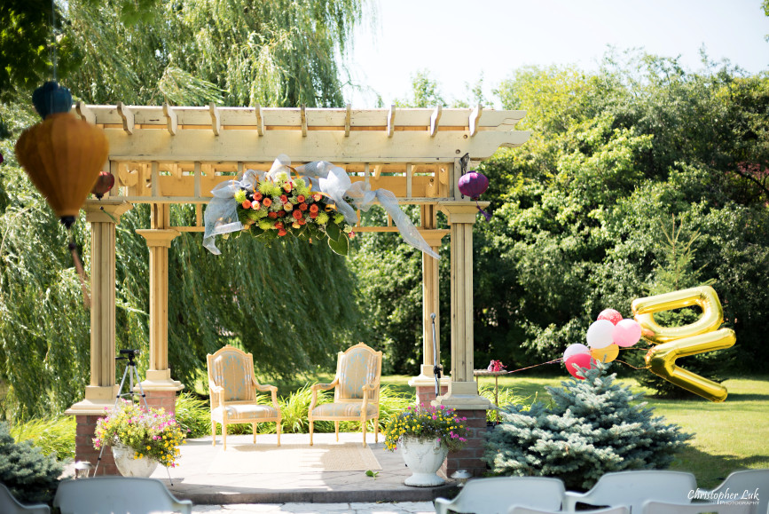décor for a garden tea party engagement | Wedifys