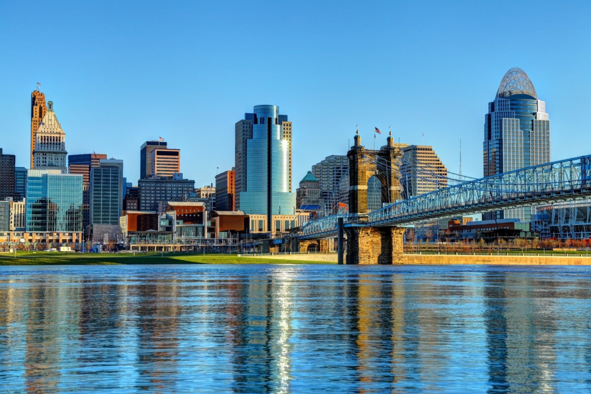 skyline of Cincinnati, Ohio | Wedifys
