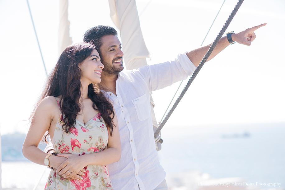 Anish-and-Nikita-in-their-pre-wedding-Photoshoot-in-Mykonos-Greece | Wedifys