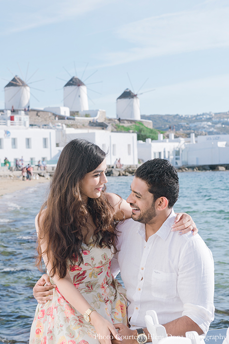Anish-and-Nikita-in-their-pre-wedding-Photoshoot-in-Mykonos-Greece | Wedifys