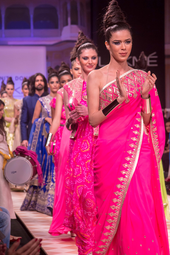 models showcasing Anita Dongre’s collection for LFW 2013 | Wedifys