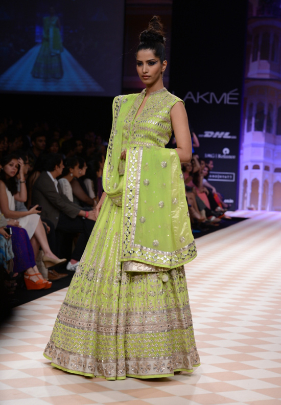 models showcasing Anita Dongre’s collection for LFW 2013 | Wedifys