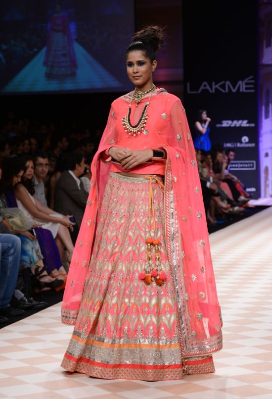 models showcasing Anita Dongre’s collection for LFW 2013 | Wedifys