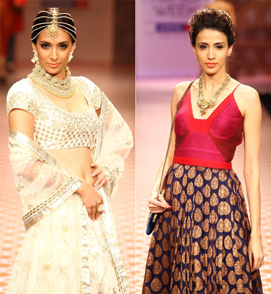 Models showcasing the jewelry by Anita Dongre | Wedifys