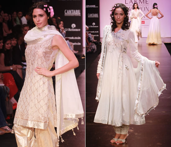 models showcasing Anita Dongre’s dresses for LFW 2011 | Wedifys