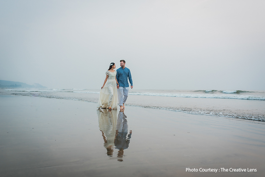 Anjali and Kyle in their pre-wedding shoot in Goa | Wedifys