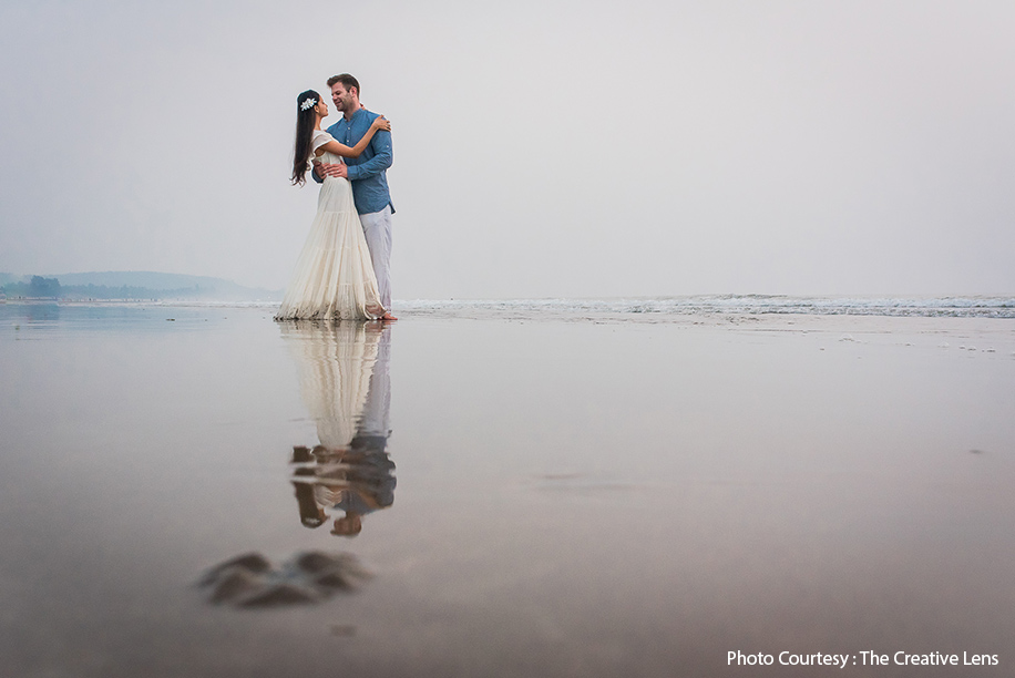 Anjali and Kyle in their pre-wedding shoot in Goa | Wedifys