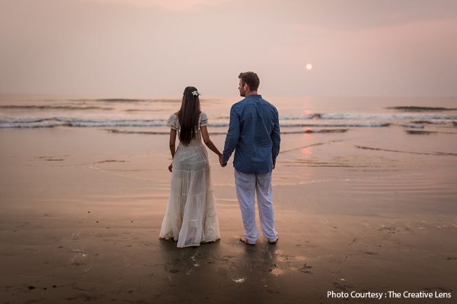 Anjali and Kyle in their pre-wedding shoot in Goa | Wedifys