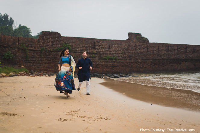 Anjali and Kyle in their pre-wedding shoot in Goa | Wedifys