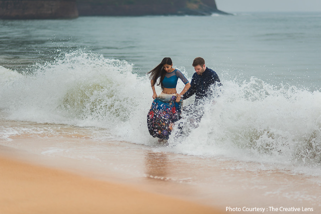 Anjali and Kyle in their pre-wedding shoot in Goa | Wedifys