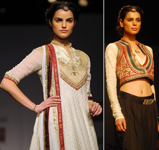 models showcasing Anju Modi’s bridal collection | Wedifys