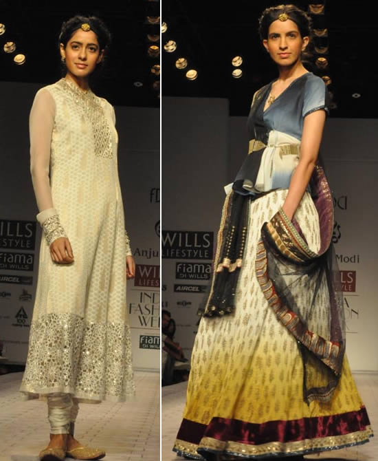 models showcasing Anju Modi’s bridal collection | Wedifys