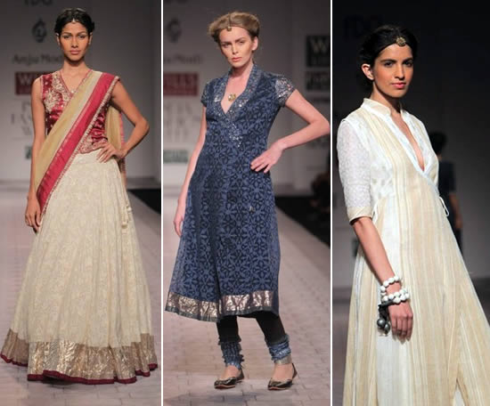 models showcasing Anju Modi’s bridal collection | Wedifys