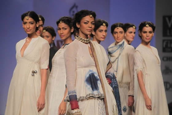 models showcasing Anju Modi’s bridal collection | Wedifys