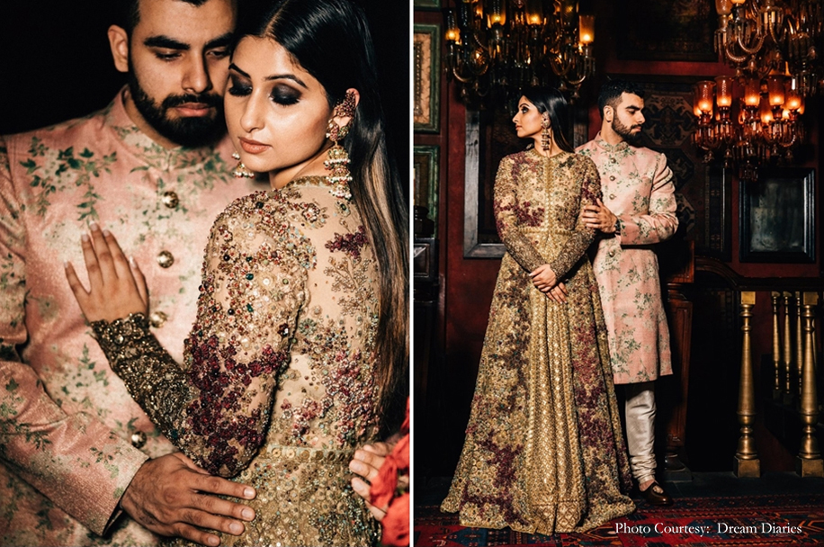 Karan and Ankita in their pre-wedding shoot at the Sabyasachi Store | Wedifys