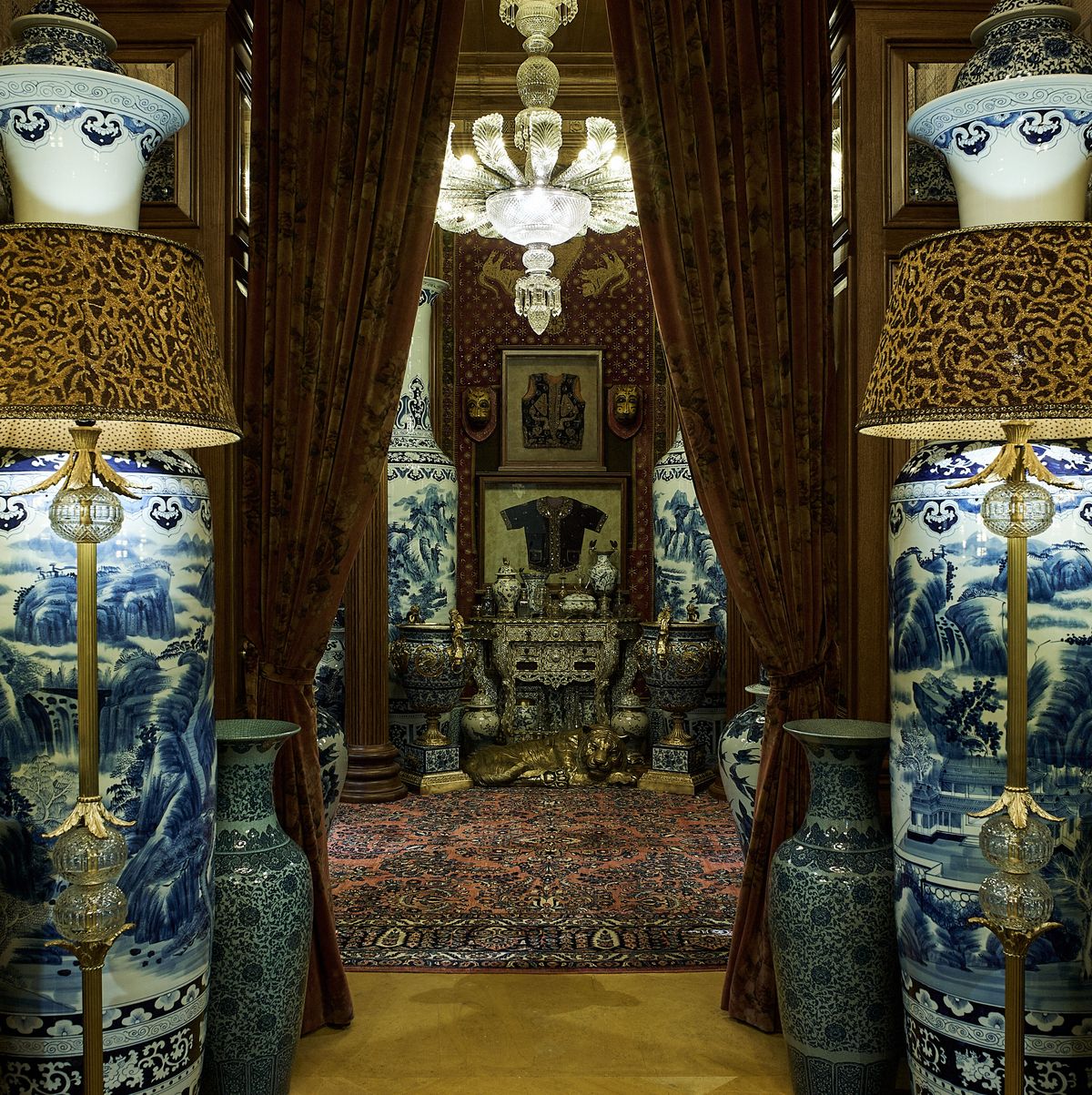 beautiful interior of the Sabyasachi Mumbai Store | Wedifys