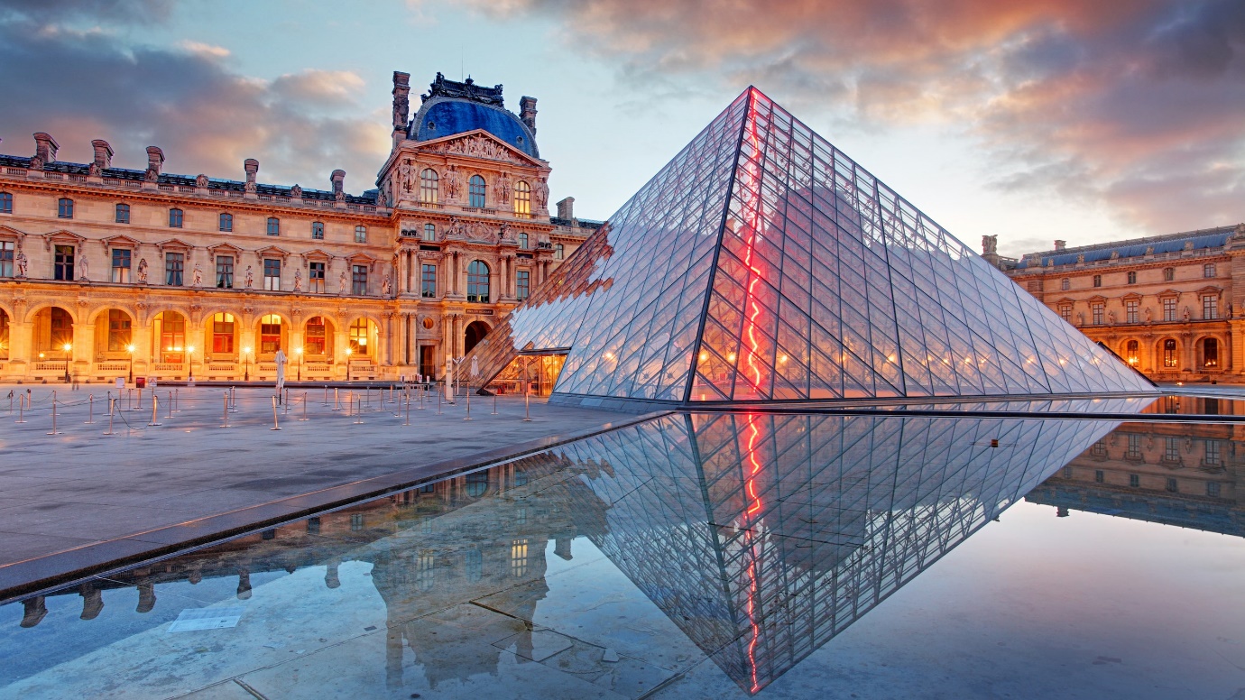 scenic view of the Louvre Museum in Paris, France | Wedifys