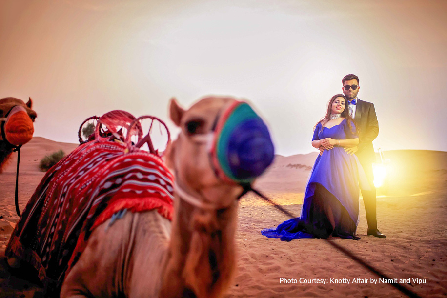 Ankit and Epshikha in their pre-wedding photoshoot in Dubai | Wedifys