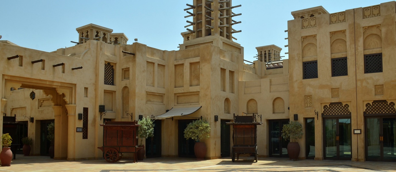 outside view of Al Fahidi Historical Neighborhood in Dubai | Wedifys