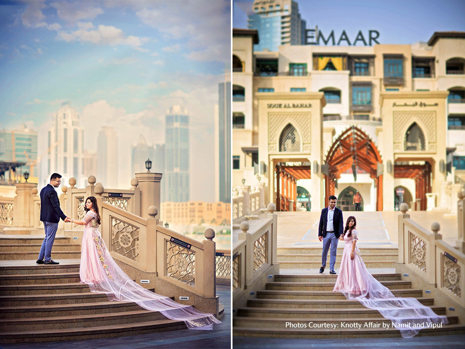 Ankit and Epshikha in their pre-wedding photoshoot in Dubai | Wedifys